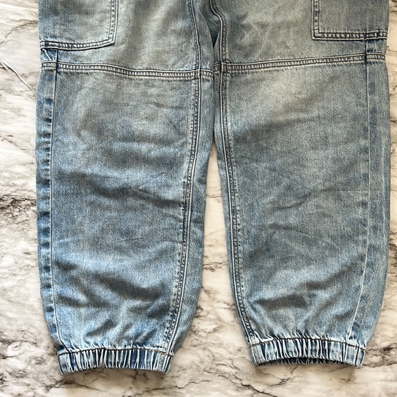 New! American Eagle Outfitters Jogger 12 Regular Super High Rise Ice Blue - Picture 3 of 14